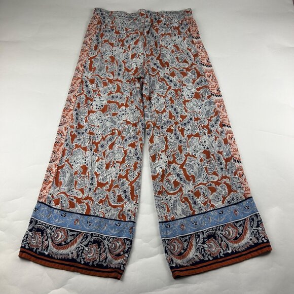 Hei Hei Printed Wide Leg Summer Weight Wide Leg Pant L - Picture 6 of 7